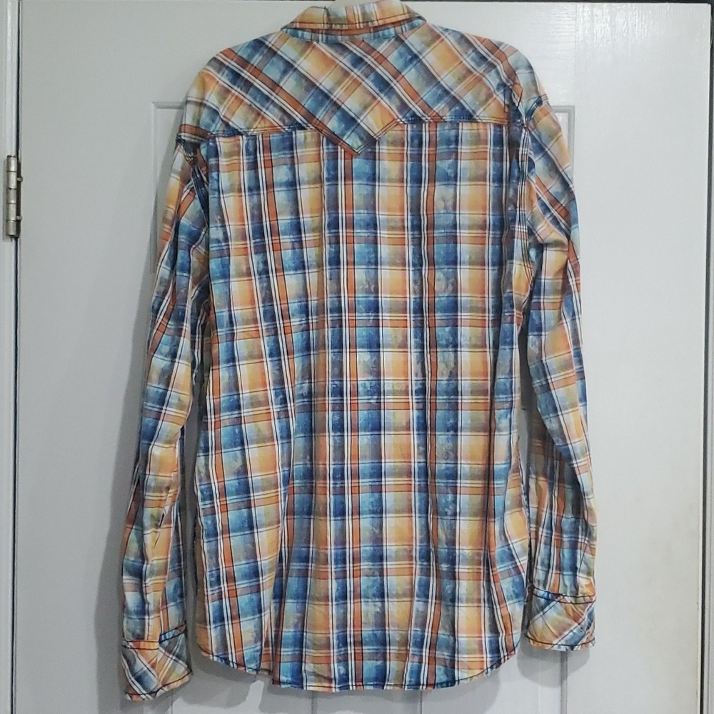 BKE VINTAGE ATHLETIC FIT PEARL SNAPS SIZE 2XL - Picture 3 of 6